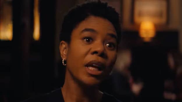 Regina Hall entertains some awkward conversation at a party in Prime Video's upcoming horror film, 'Master,' which drops on March 18. Here's an exclusive clip.