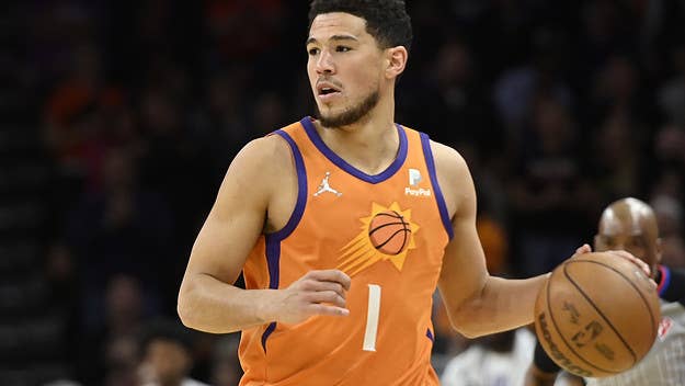 Devin Booker responded after Anthony Davis said that the Los Angeles Lakers would've beaten the Suns in last year's playoffs had he been healthy.