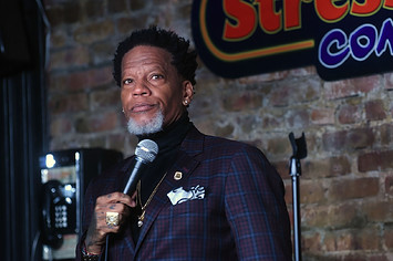 D.L. Hughley performs at The Stress Factory Comedy Club