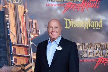 Bob Chapek at Disneyland in 2021