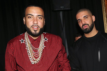 Drake and French Montana at Belly's Birthday Bash in 2017