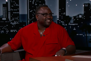 Brian Tyree Henry pictured in an interview on 'Jimmy Kimmel Live.'