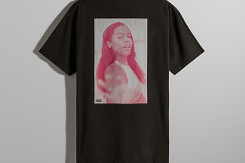 A new Aaliyah shirt from Kith is pictured