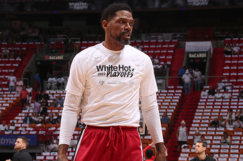 Udonis Haslem during the 2022 NBA Playoffs