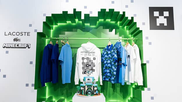 Last Night, Lacoste Hosted Minecraft Fans and Influencers at Its New York SoHo Storefront to Shop Its New Minecraft Collaboration in a Party Atmosphere.