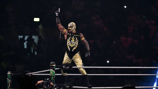 WWE legend Rey Mysterio talks being the cover star for 'WWE 2K22,' what he learned from Eddie Guerrero, his son Dominik's career, and his pro wrestling legacy.