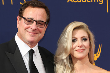 Bob Saget and Kelly Rizzo attend 2018 Emmy Awards