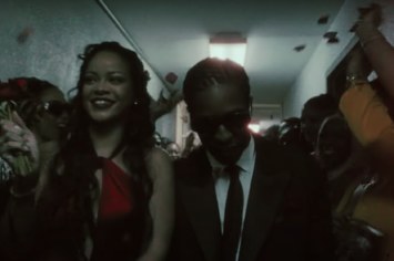 A still from the new ASAP Rocky video is shown