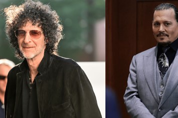 Howard Stern in 2019, Johnny Depp at his April 2022 trial