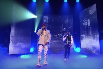 Future and Lil Durk are seen performing together on TV