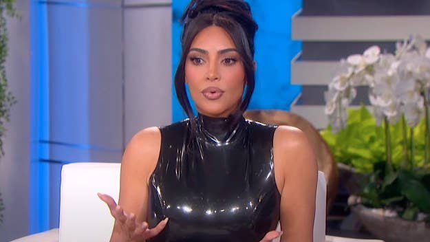 In a new interview with Ellen DeGeneres, Kim Kardashian said she is taking the "high road" when co-parenting her four children with Kanye West.