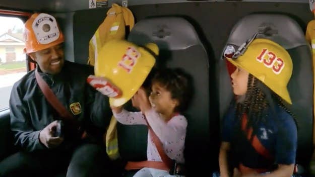 A wholesome highlight from Hulu's 'The Kardashians' saw Kanye West giving North, Saint, Chicago, and Psalm a ride to school in a fire truck.