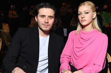 Brooklyn Beckham and Nicola Peltz attend Paris Fashion Week