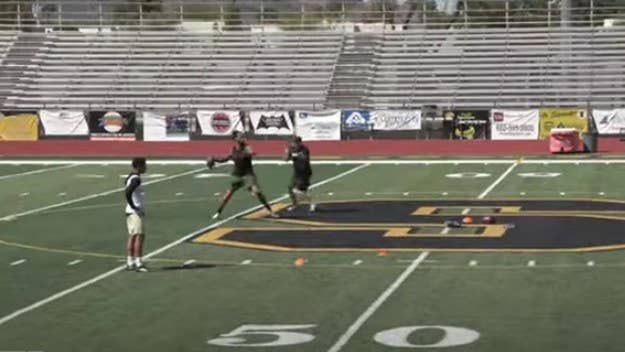 The former NFL quarterback and current activist showed off some of his skills via a video from a workout he had with wide receiver Tyler Lockett.