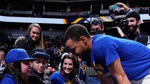 The 10-year-old girl was brought to tears earlier this week after learning Curry would not play in Monday's game against the Denver Nuggets.