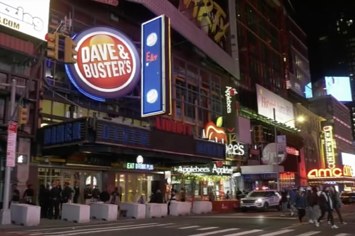 Dave & Busters sports bar in Times Square