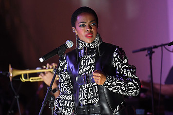 Lauryn Hill performs onstage during a "Queen & Slim" screening