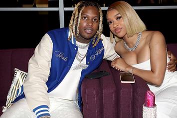 Lil Durk and India Royale attend the BET Awards 2021 at Microsoft Theater