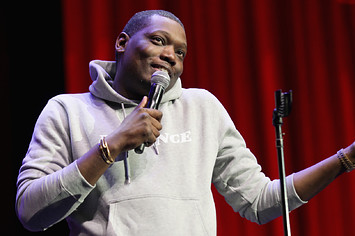 Michael Che performs on the Bill Graham Stage