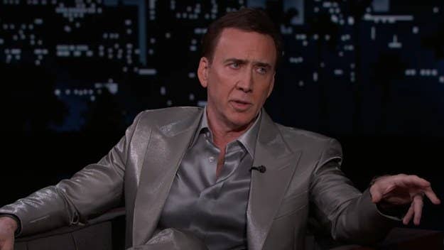 Cage, who's currently still carrying an unbearable weight exclusively associated with massive talent, sits down with Kimmel for some Vegas talk.
