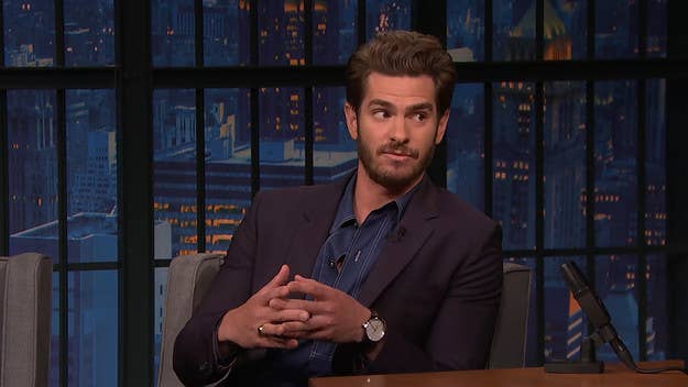 On 'Late Night with Seth Meyers,' Andrew Garfield responded to Tom Holland’s claim that one of his 'Spider-Man: No Way Home'​​​​​​​ co-stars wore a "fake ass."