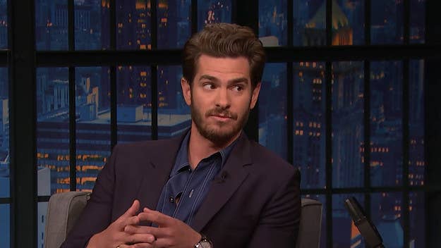 On 'Late Night with Seth Meyers,' Andrew Garfield responded to Tom Holland’s claim that one of his 'Spider-Man: No Way Home'​​​​​​​ co-stars wore a "fake ass."