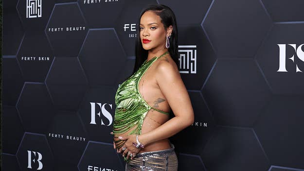 Rihanna opened up about her pregnancy and said she won't tolerate people talking about her child. "You talk about my kids, it's over," she said.