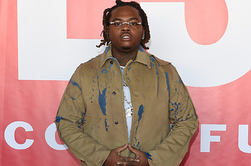 Gunna is seen at a red carpet event