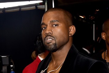 Rapper Kanye West attends The 57th Annual GRAMMY Awards