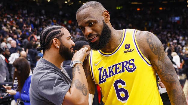 Drake took to his Instagram on Wednesday to post a video of his son Adonis imitating some of LeBron James' patented moves while shooting hoops.