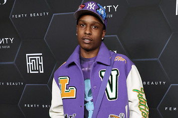 ASAP Rocky is seen on a red carpet