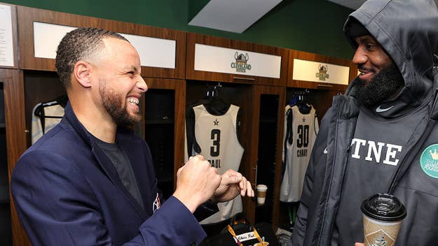 During an appearance on 95.7 The Game, Steph Curry shared his thoughts on LeBron James saying on 'The Shop' that he would love to play alongside him.