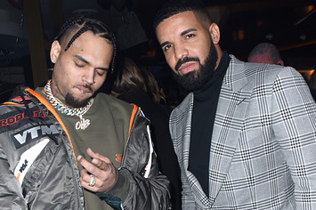 Chris Brown and Drake attend The Mod Sèlection Champagne New Years Party