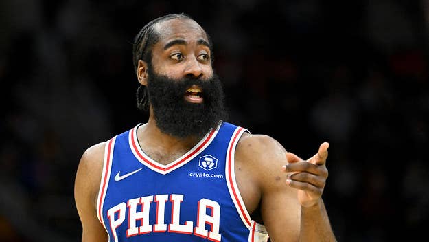 James Harden talks NBA championship hopes with the Philadelphia Sixers, the Brooklyn Nets stint, free throw narratives, and Body Armor campaign.