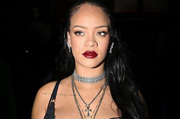 Rihanna attends the Dior Womenswear Fall/Winter 2022/2023 show