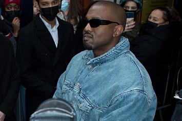 Ye attends the Kenzo Fall/Winter 2022/2023 show