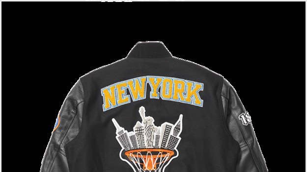 New York Nico and vintage shop Fantasy Factory have linked up with the New York Knicks and 1800 Tequila to make an exclusive varsity jacket.