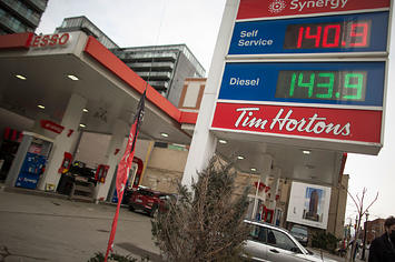Gas prices in Toronto rising due to inflation