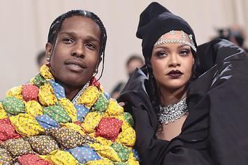 ASAP Rocky and Rihanna attend The 2021 Met Gala