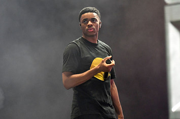 Vince Staples performing at 2019 Adult Swim Fest