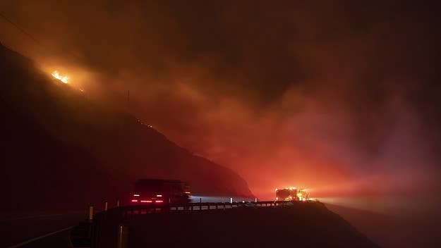 A fire burning in California shut down part of Highway 1 and forced evacuations. As of Sunday morning, Cal Fire said the fire had burned 1,050 acres.