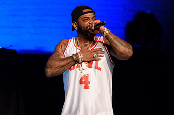 Jim Jones performs live on stage at the Apollo Theater
