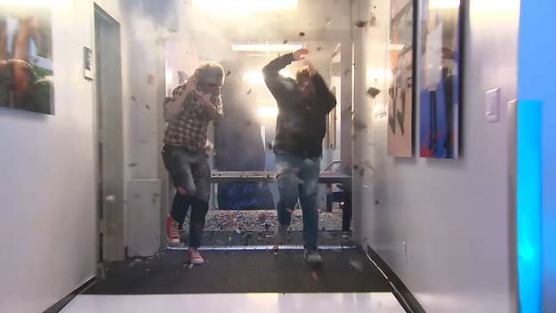 Johnny Knoxville stopped by the 'Late Late Show with James Corden' ​​​​​​​for an interview and to go through a 'Jackass'-style obstacle course.