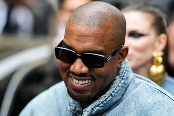 Kanye West during Paris Fashion Week 2022