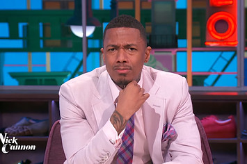 A screenshot of Nick Cannon during a recent episode of his eponymous show.