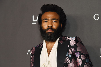 Donald Glover, wearing Gucci, attends the 2019 LACMA Art + Film Gala