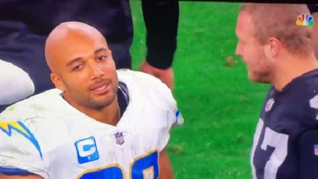 Some fans think that Trent Sieg told the Chargers’ Austin Ekeler that the Raiders were playing for a tie, which would have sent both teams to the playoffs.