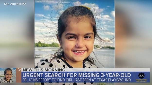 San Antonio police and the FBI say Lina Sardar Khil was last seen late afternoon Monday while playing outside her family's apartment complex. 