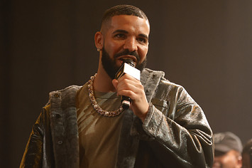 Drake photographed at his event