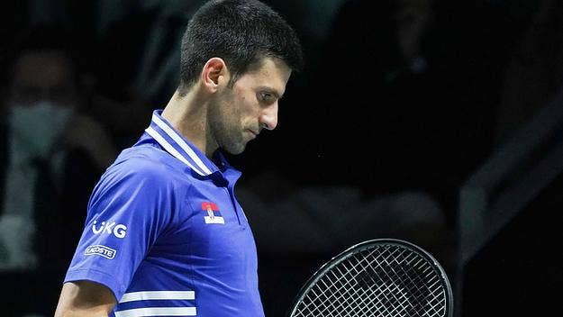 Djokovic wasn’t allowed in the country when he landed in Melbourne this week, and now he waits in an immigration detention center for a court case.